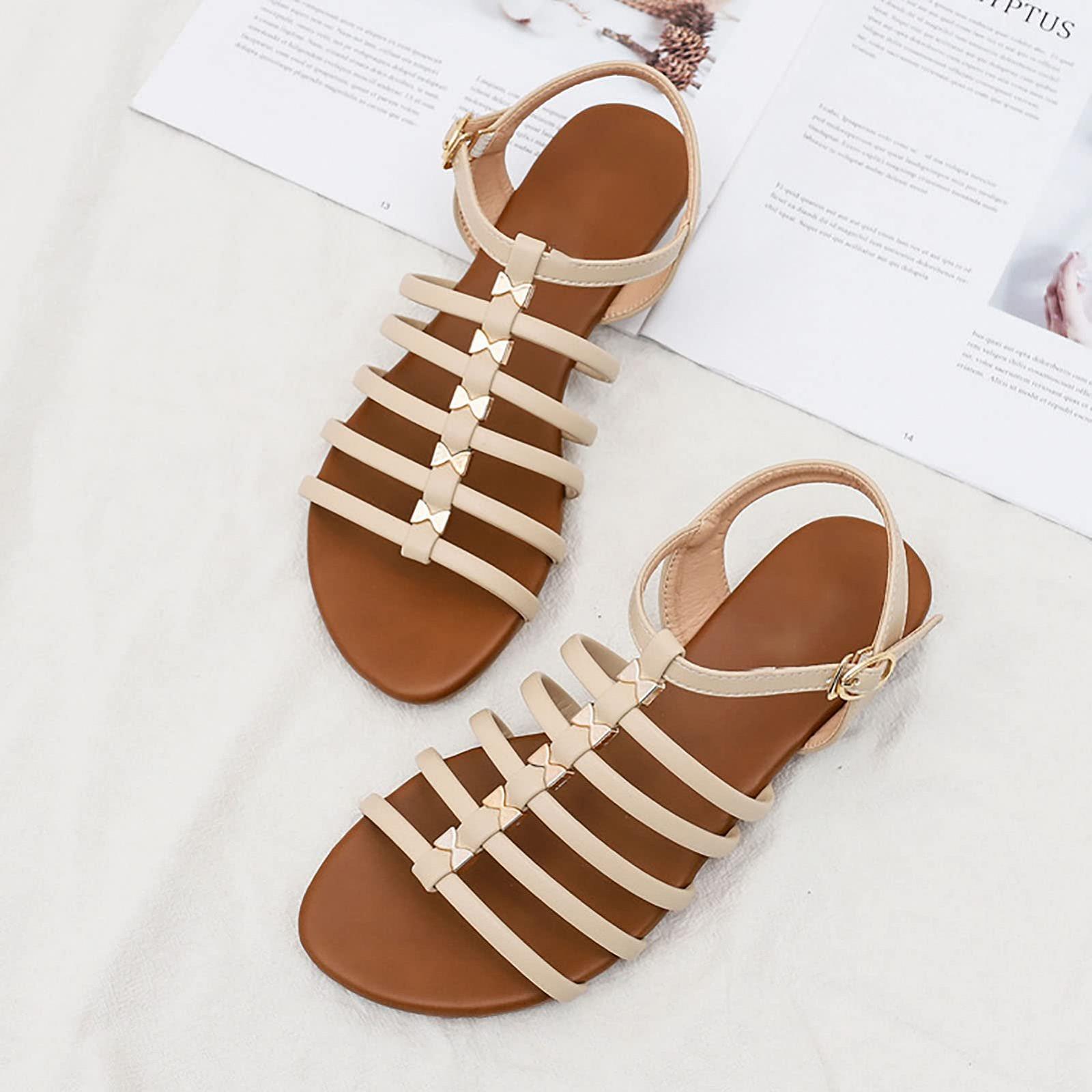 Женские летние сандалии на ремешках., фото №5