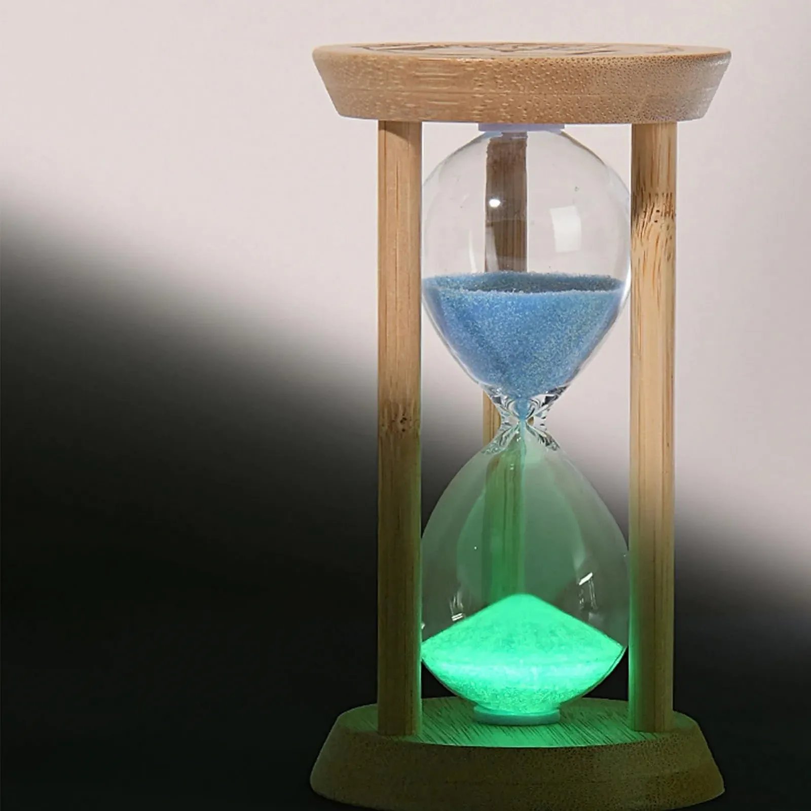 Пісочний годинник Mini Hourglass Світний Дерев'яний 10 хвилин Помаранчевий, фото №5