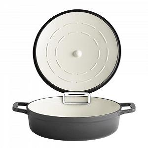 Жаровня чугунная APS 88305 «5 ЗВЕЗД» / 28 см / 3 л / Серый synthetic.ua - Фото 1