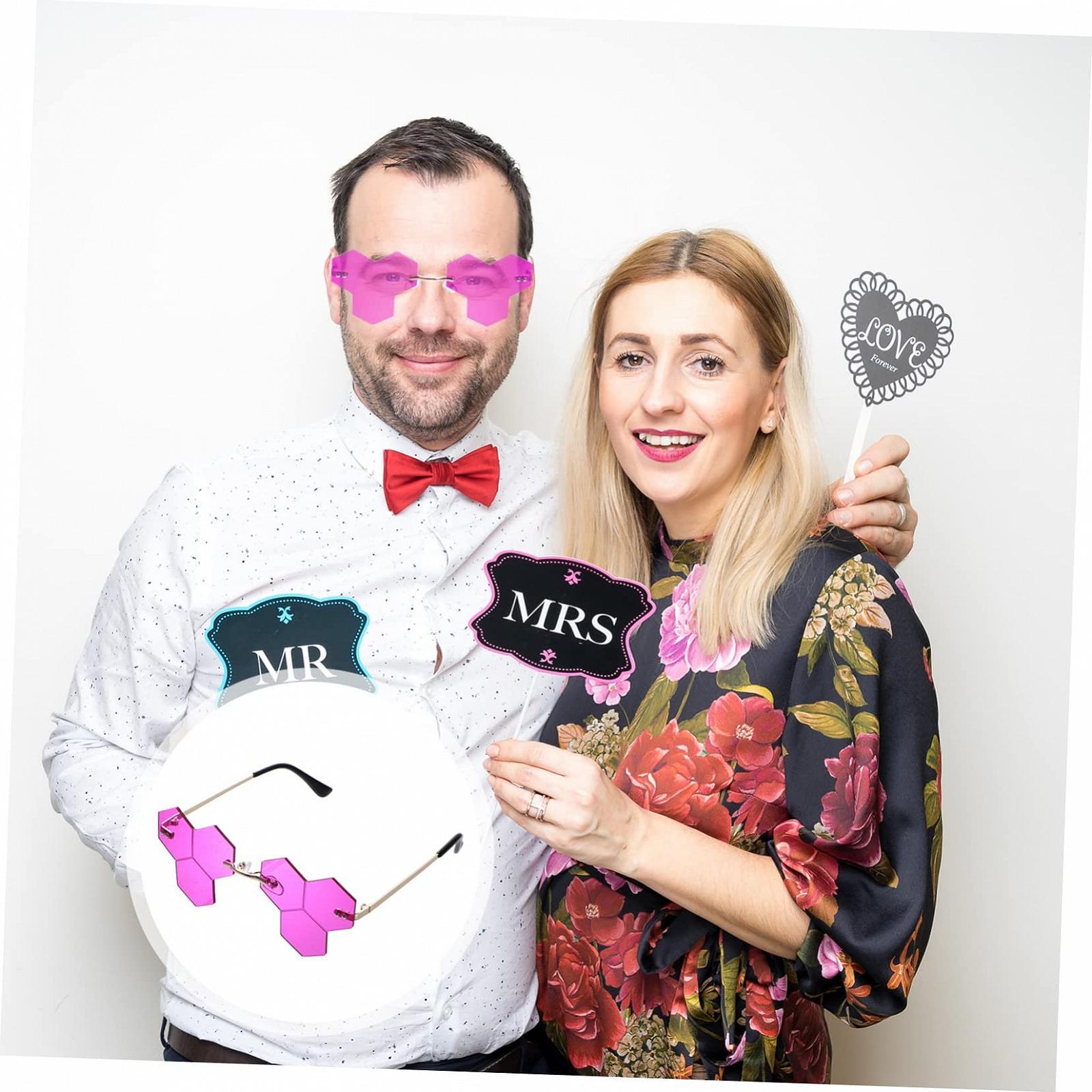 PACKOVE 5 пар безрамочных сверхбольших очков, женские, мужские., фото №2