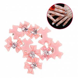 Украшение для ногтей Бантик 3D Темно-розовый synthetic.ua - Фото 1