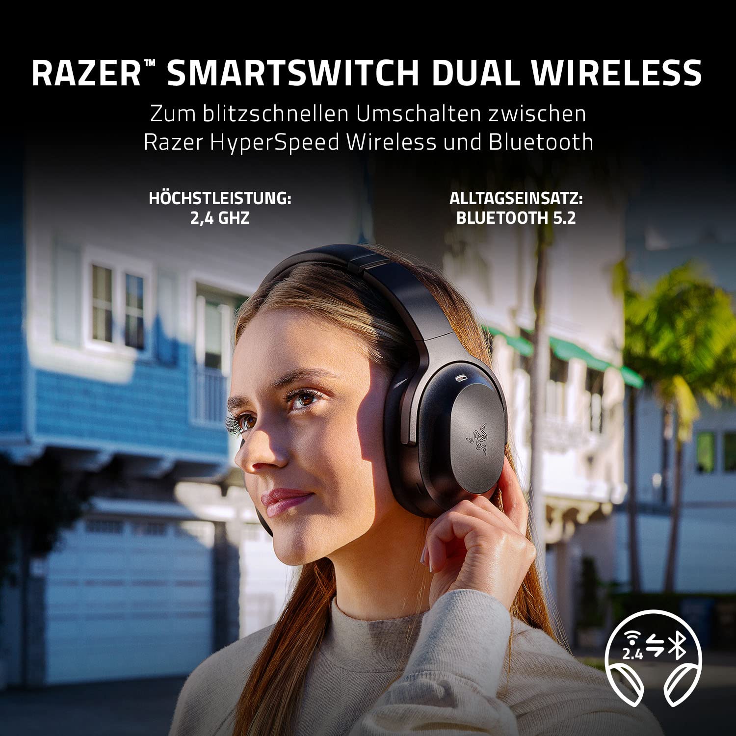 Гарнитура Razer Barracuda Pro Беспроводная Gaming ANC Черный, фото №4
