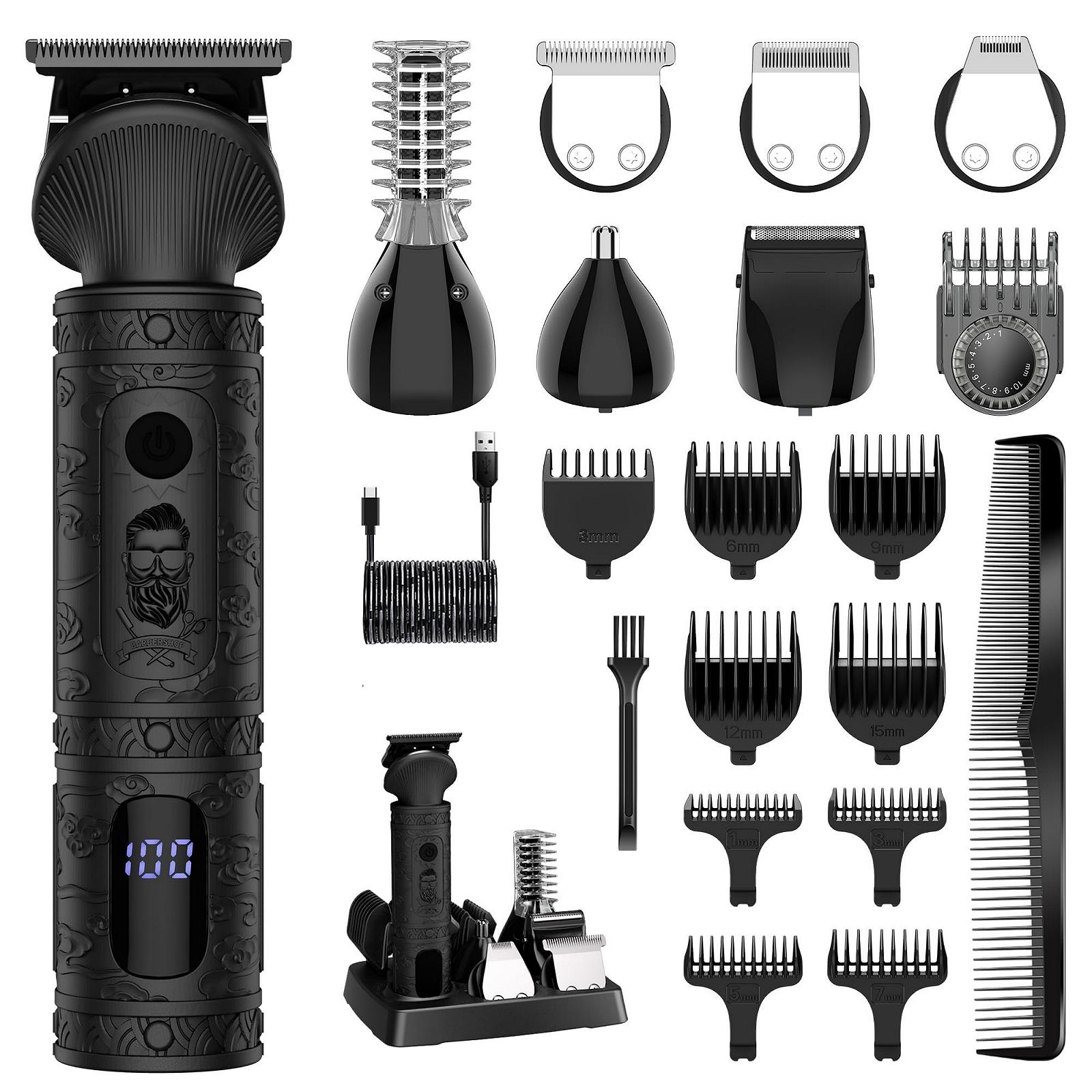 Набор для стрижки Surker Professional 7 in 1 Т-образный триммер Black, фото №1