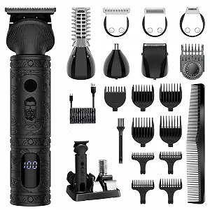 Набір для стрижки Surker Professional 7 in 1 Т-подібний Електробритва Black - Фото 1