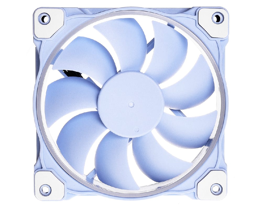 Вентилятор ID-Cooling ZF-12025-Baby Blue 120x120x25мм 4-pin PWM голубой, фото №1