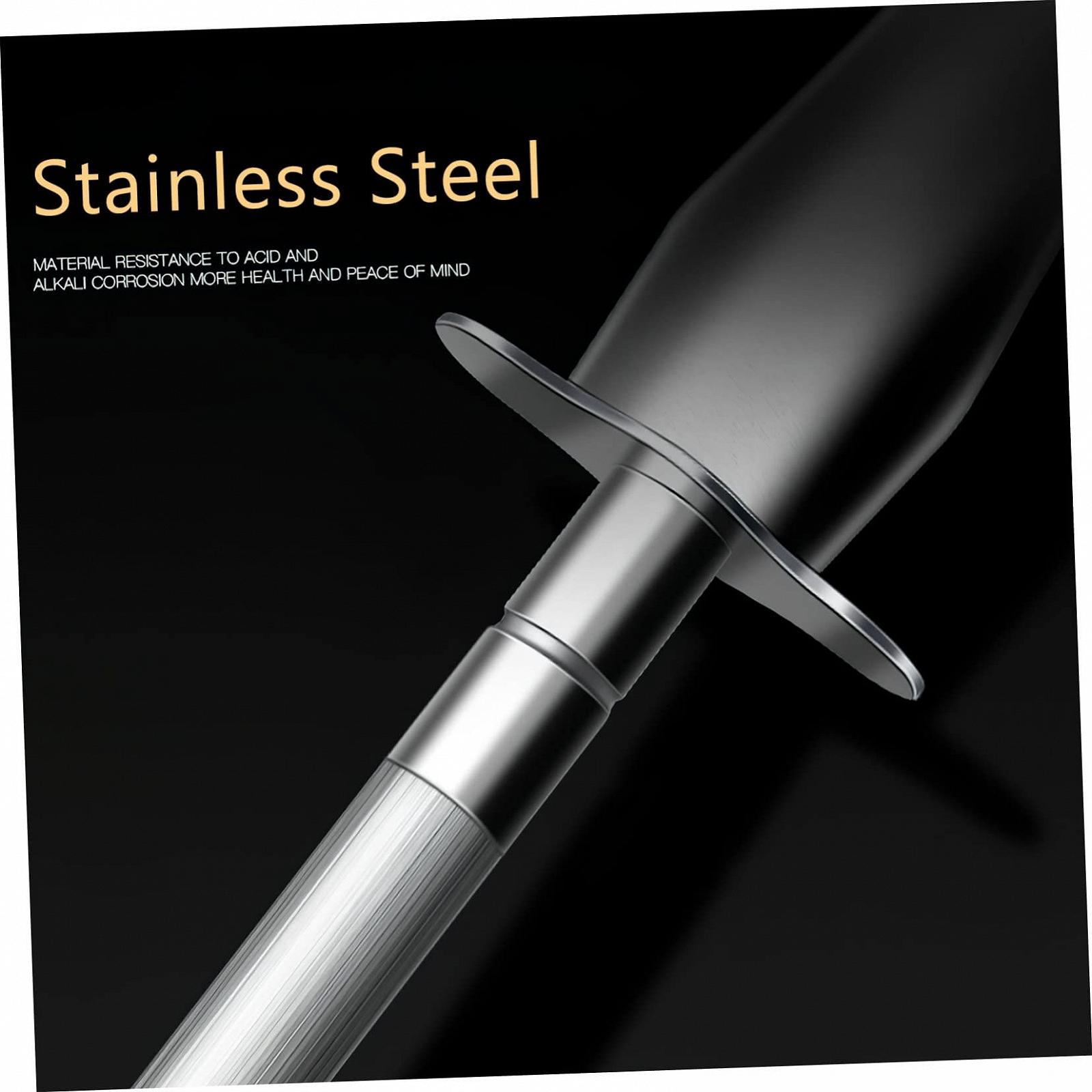 Мусат OUNONA для заточки ножей ручной из нержавеющей стали для кухонных ножей бытовой и профессиональный, фото №9