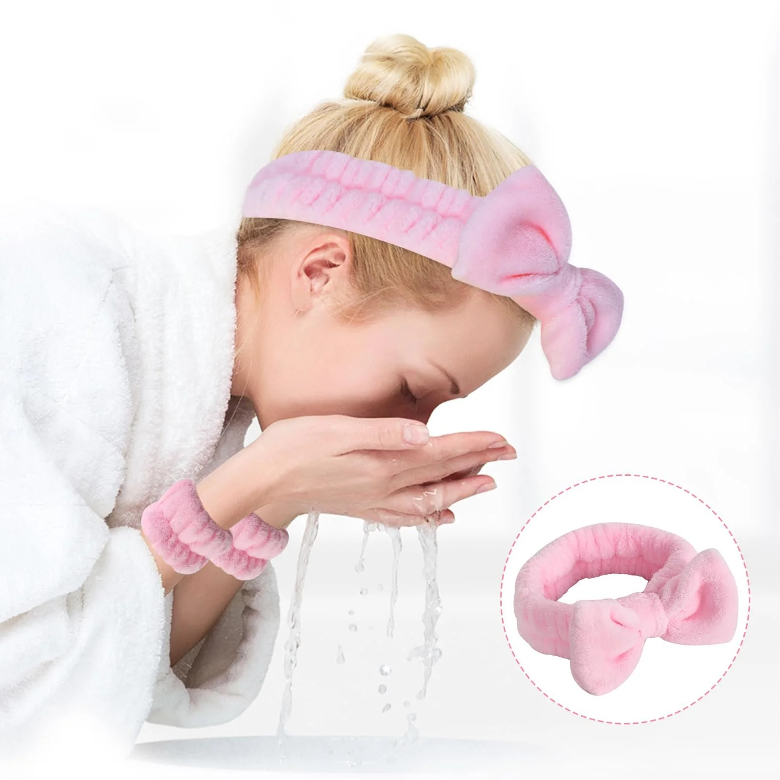 Пов'язка для обличчя рожева, фото №5