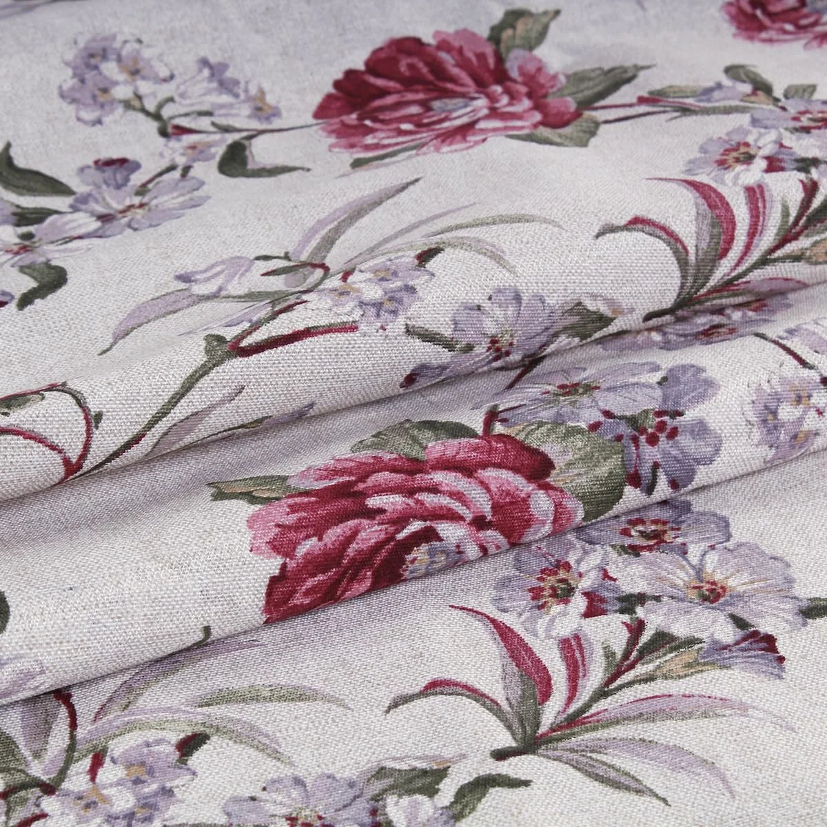 Покрывало Gran Foulard Хлопковое покрывало для дивана с цветочным принтом Цветочный узор (Taupe Rosa, 260 x 270 см), фото №4