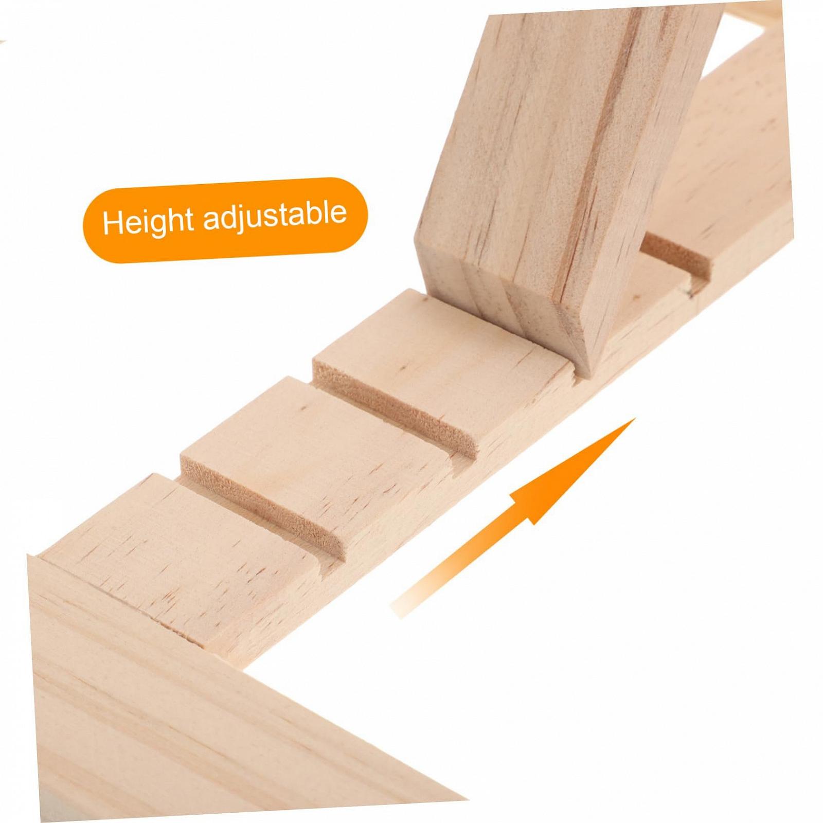 Регулируемая Деревянная Подставка для Чтения, Держатель для Ноутбука и Планшета, Эргономичная, Складная, с Функцией Охлаждения, Компактная для Офиса, Школы и Дома, фото №3