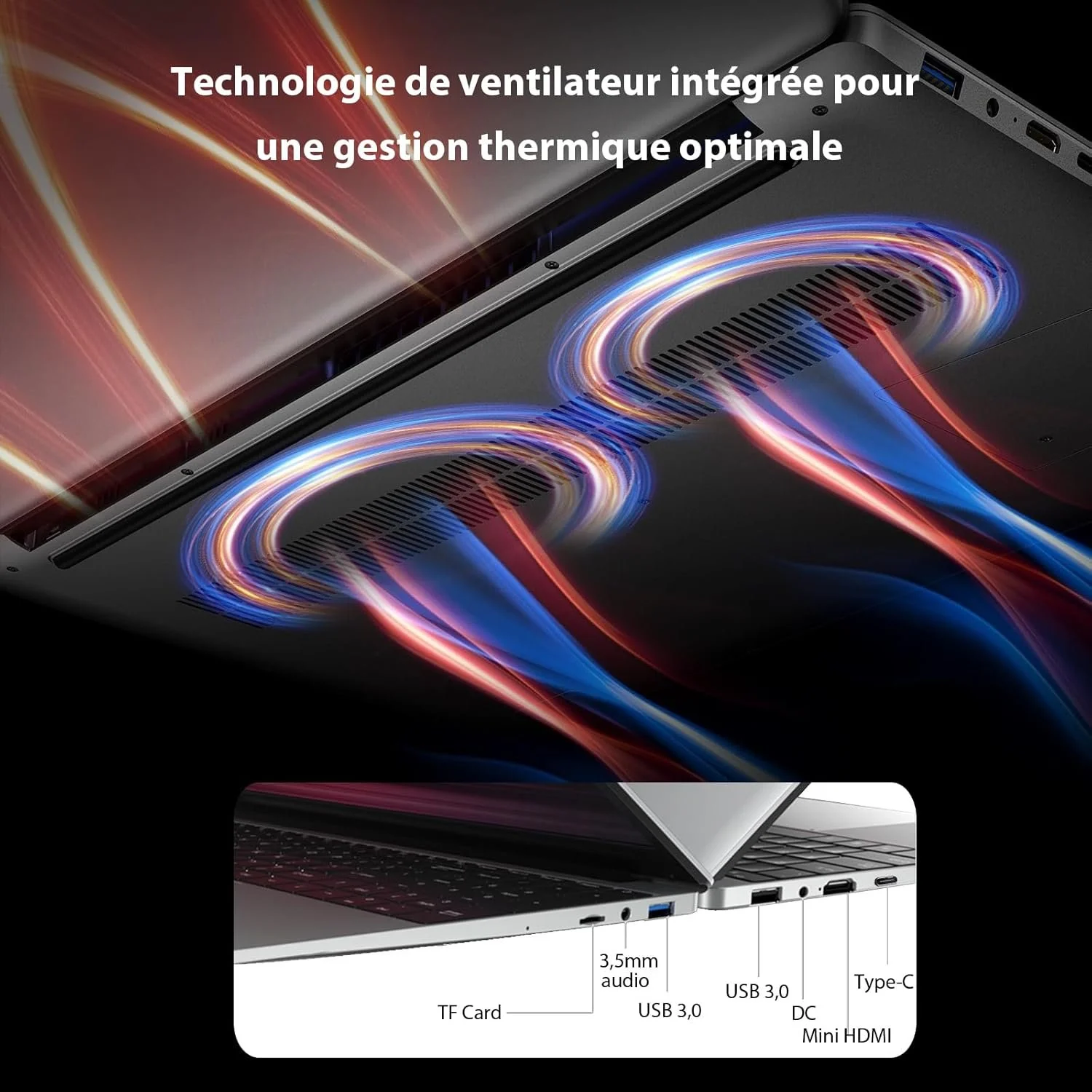 Ноутбук 15.6" MAXLEGEN MAX15P Intel N95 RAM 16GB SSD 512GB Windows 11  (UKR), фото №6