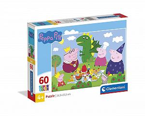 Пазл Clementoni Supercolour Peppa Pig 26204 60 деталей от 4 лет разноцветный - Фото 1