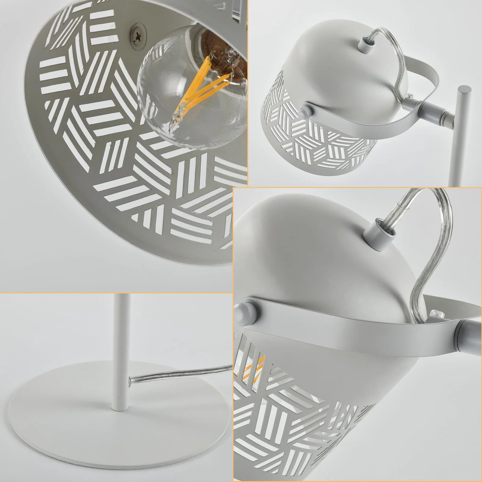 Настільна LED лампа LQWELL Retro Palace Style E27 металева, фото №4