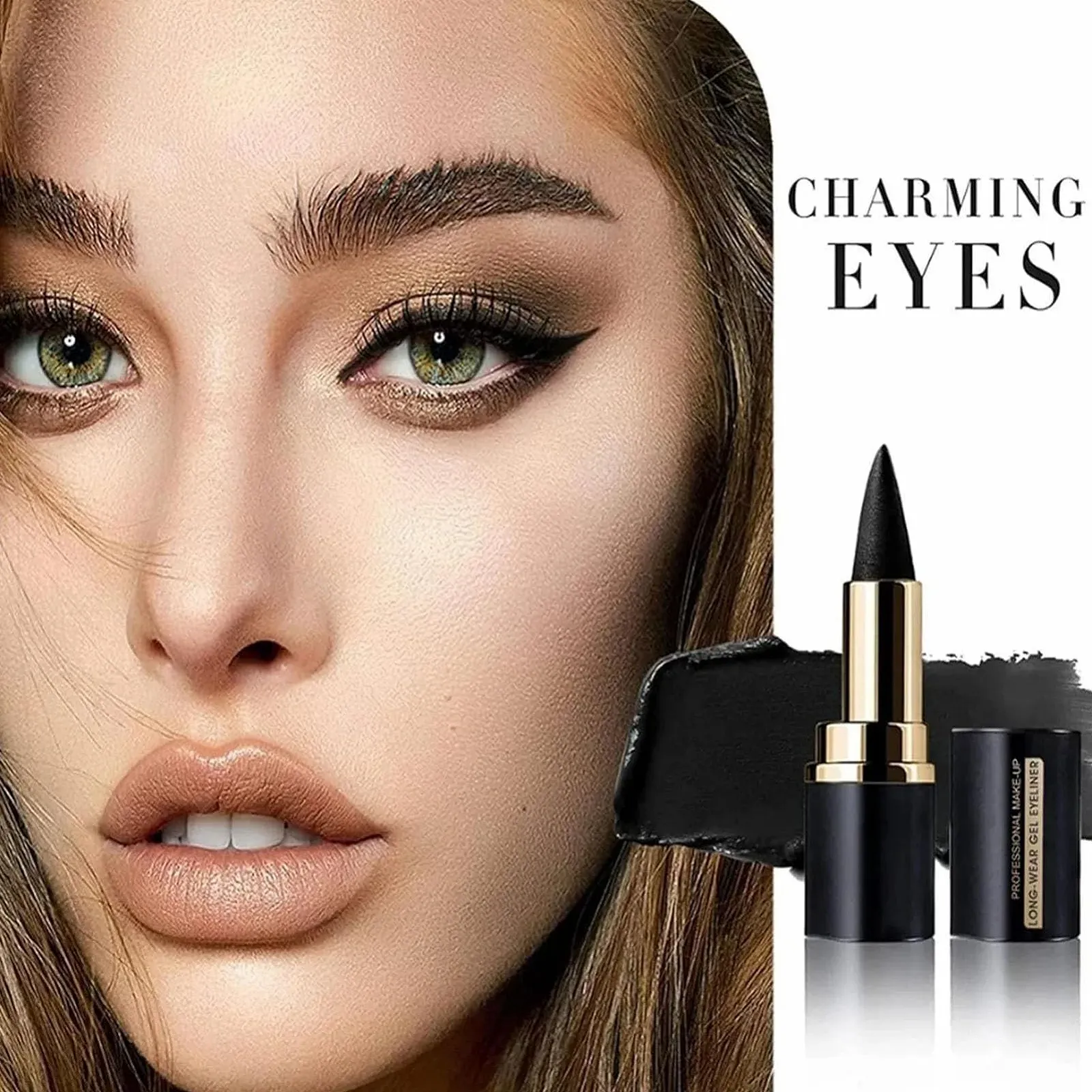 Гелевый Карандаш Ayky Long Wear Gel Eyeliner Черный (4 шт в упаковке), фото №7 Гелевый Карандаш Ayky Long Wear Gel Eyeliner Черный (4 шт в упаковке), фото №7