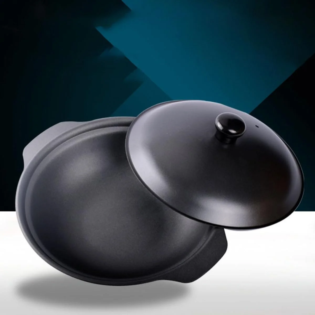 Каструля-жаровня BESPORTBLE Cast Iron з кришкою 22 cm, фото №3