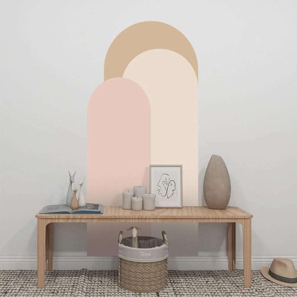 Наклейка на стіну OSALADI Arch Modern Geometric Shape Самоклейна Знімна Бохо 140 x 52 см, фото №3