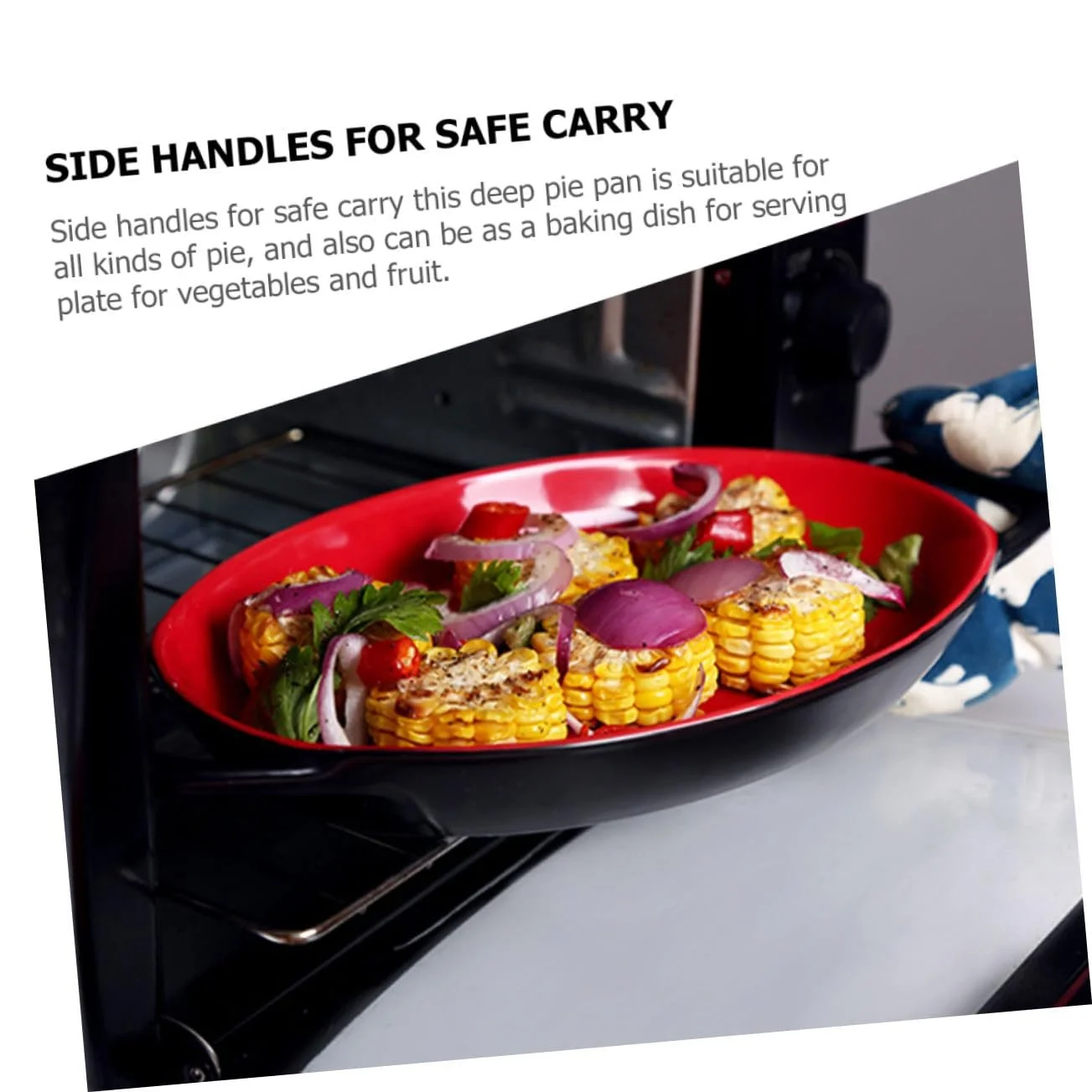 Керамическая форма для запекания Garneck с двумя ручками термостойкая, фото №7