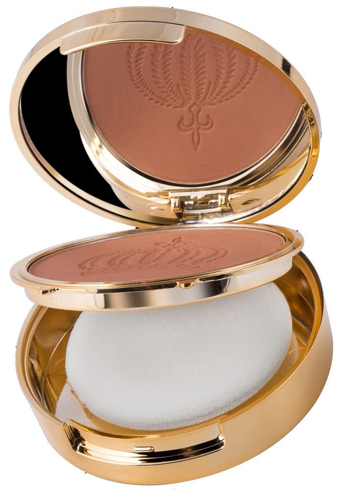 Пудра Harald Glööckler Pompöös Cosmetics Dark Compact Powder з Пухівкою Pressed Powder №04 Золотий, фото №2