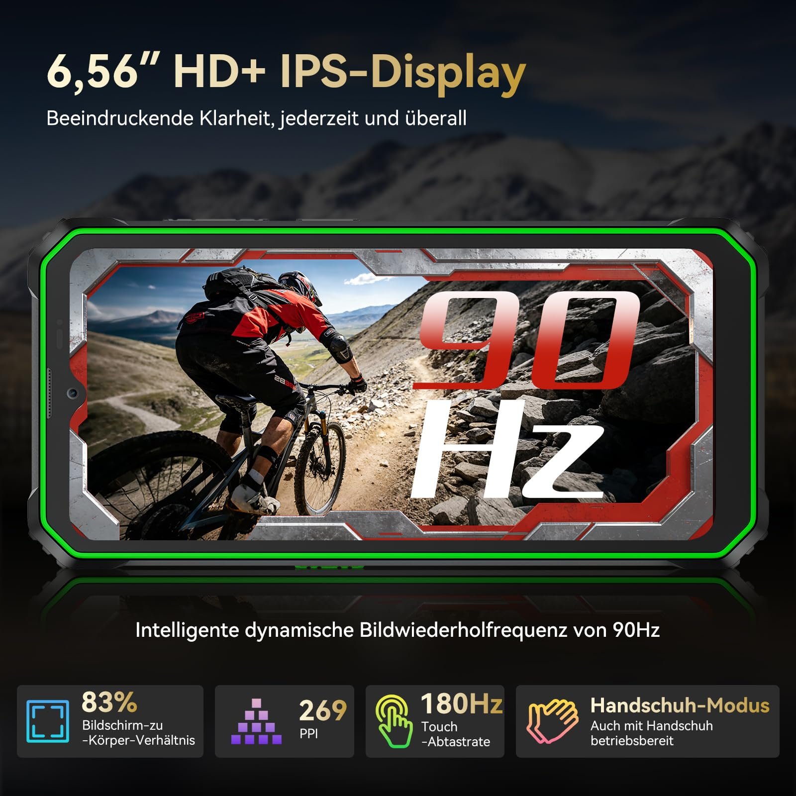 Защищенный смартфон Blackview BV6200 Plus 24/128GB 11000 мАч Black, фото №7