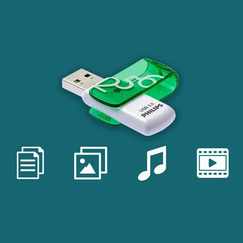 USB-флеш-накопичувач Philips Vivid Edition Super Speed 3.0 256GB зі складаним ковпачком до 100МБ/с, фото №4 USB-флеш-накопичувач Philips Vivid Edition Super Speed 3.0 256GB зі складаним ковпачком до 100МБ/с, фото №4