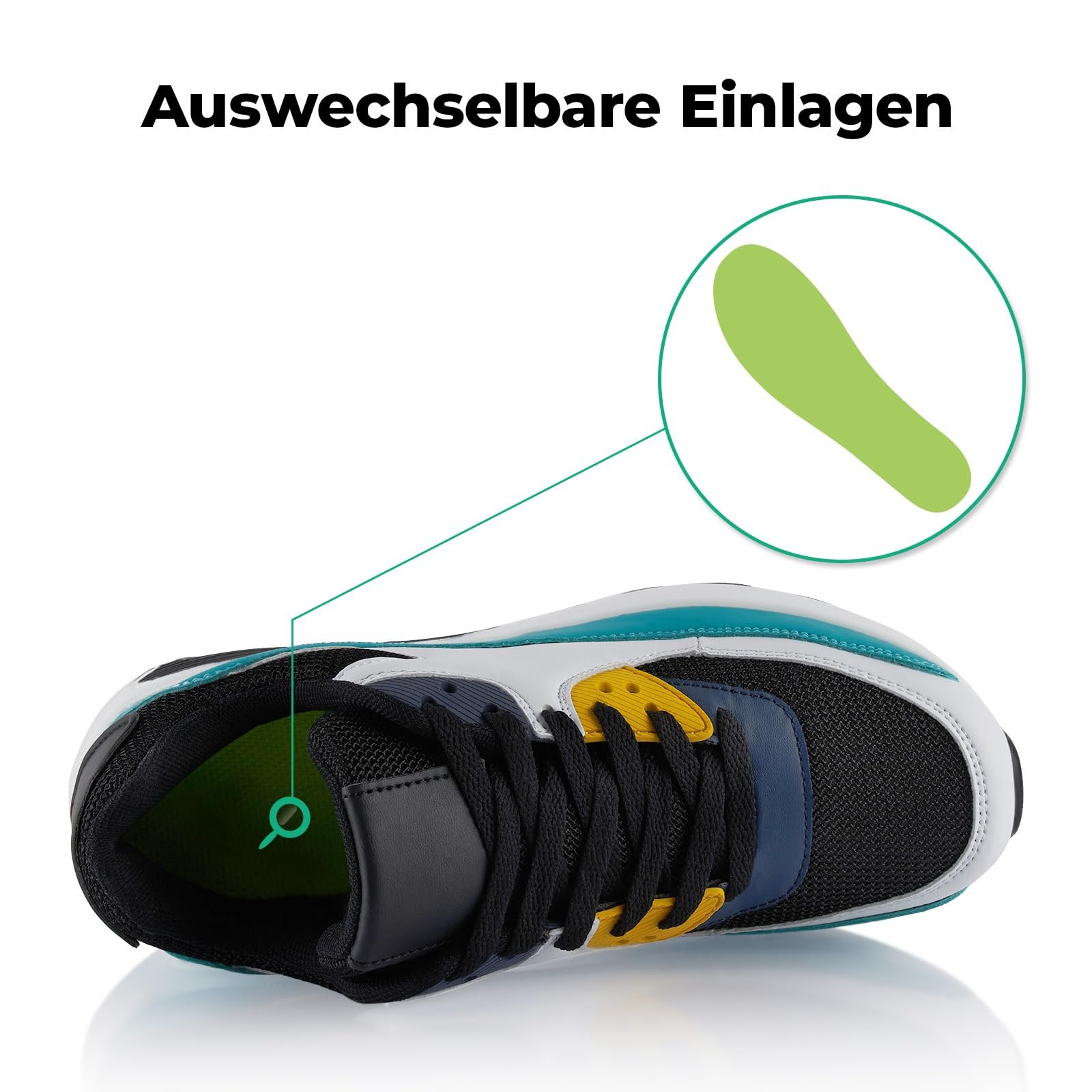 Кросівки Fusskleidung Унісекс Амортизовані спортивні Легкі бігові, фото №5