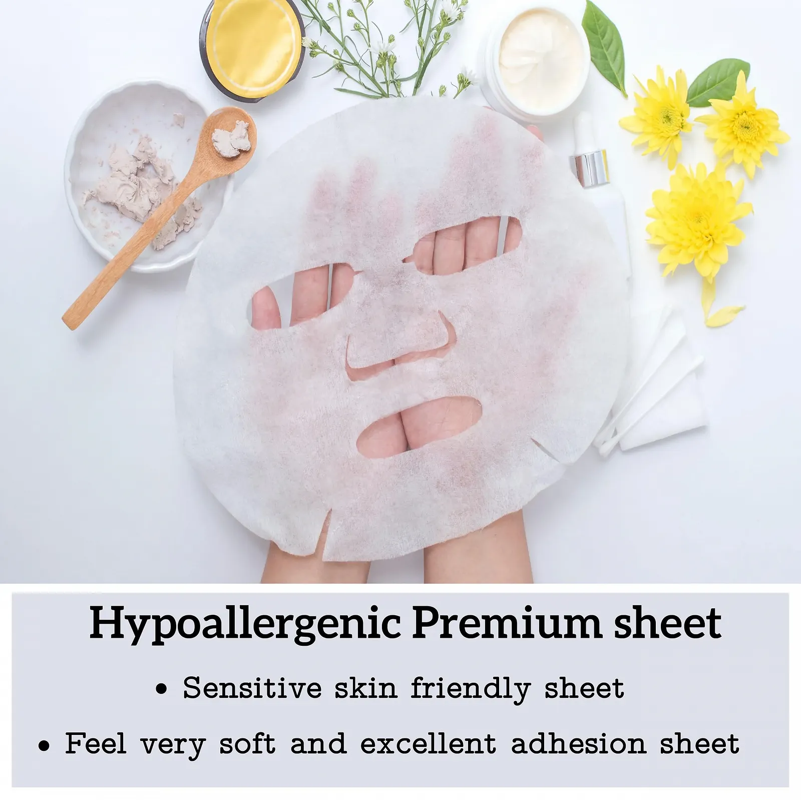 Тканинна маска для обличчя MEAROSA Vitamin C Collagen Essence Premium Quality для чутливої шкіри (набір 8 типів масок), фото №4