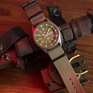 Часы Infantry MDC Мужские Военные Черные Дата День 12/24 Часовой дисплей Наручные часы для мужчин Спорт на открытом воздухе Тактические часы 5ATM Водонепроницаемые с ремешком NATO synthetic.ua - Фото 1