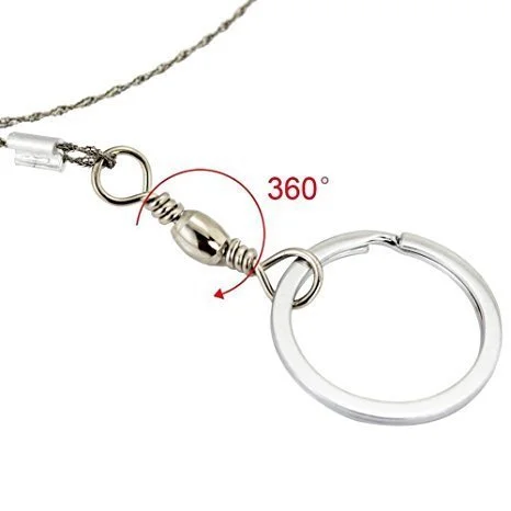 Пила-струна Egurs Steel Wire Saw 2 шт. сталева з кільцями, фото №5