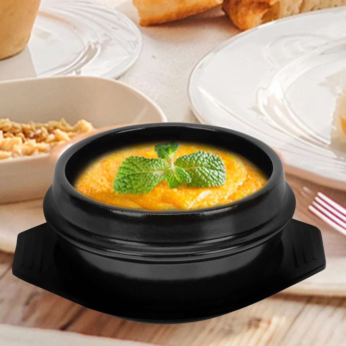 Каструля Керамічна для бібімбапу термостійка, фото №8