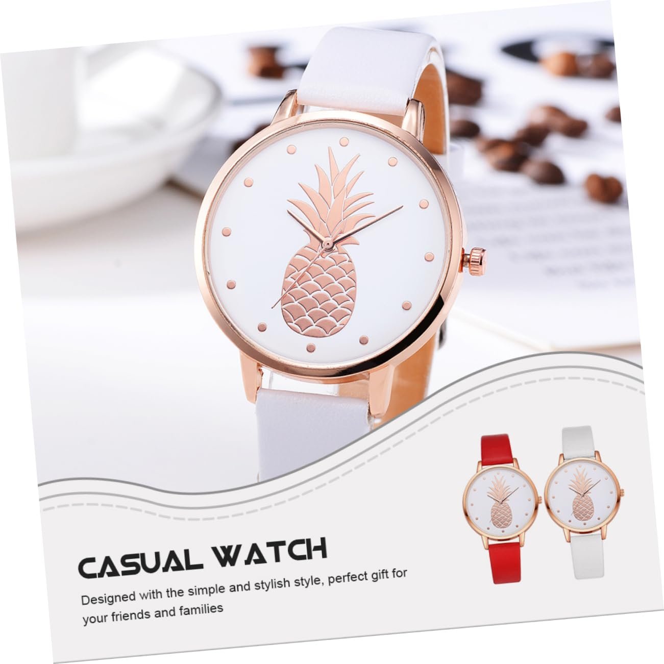 WRITWAA 2 шт. Креативний повсякденний годинник для студентів, фото №3