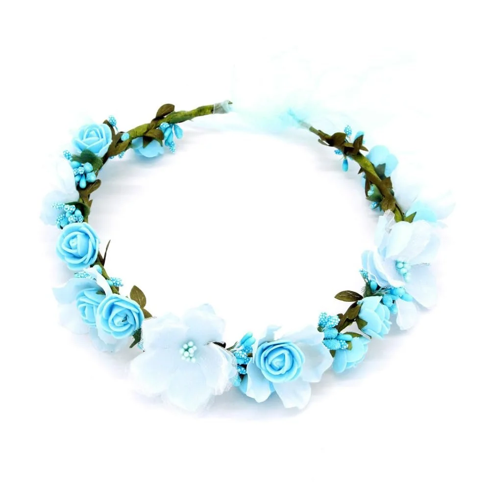 Вінок для волосся Квіти Бохо, фото №1