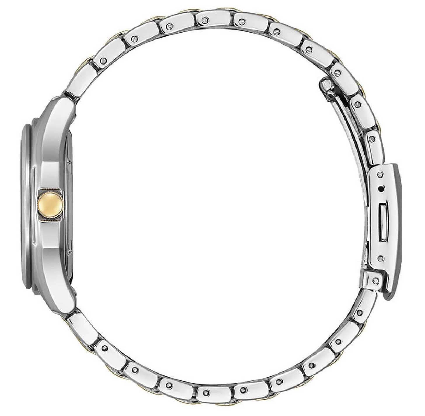 Часы женские Аналоговые CITIZEN FE2116-85A Кварцевый Японский механизм Ремешок из нержавеющей стали, Белый, Браслет, фото №2