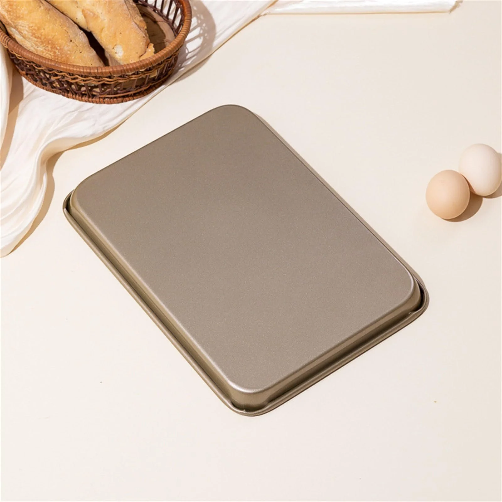 Форма для выпечки прямоугольная из углеродистой стали с антипригарным покрытием, фото №5 Форма для выпечки прямоугольная из углеродистой стали с антипригарным покрытием, фото №5