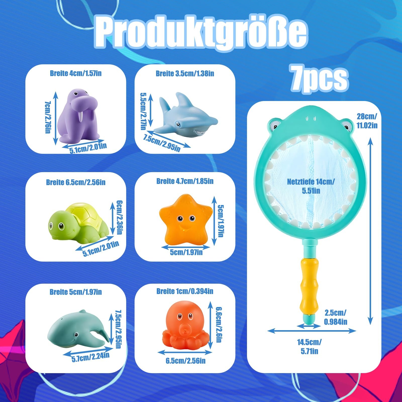 Іграшка для ванни 7 шт., фото №2