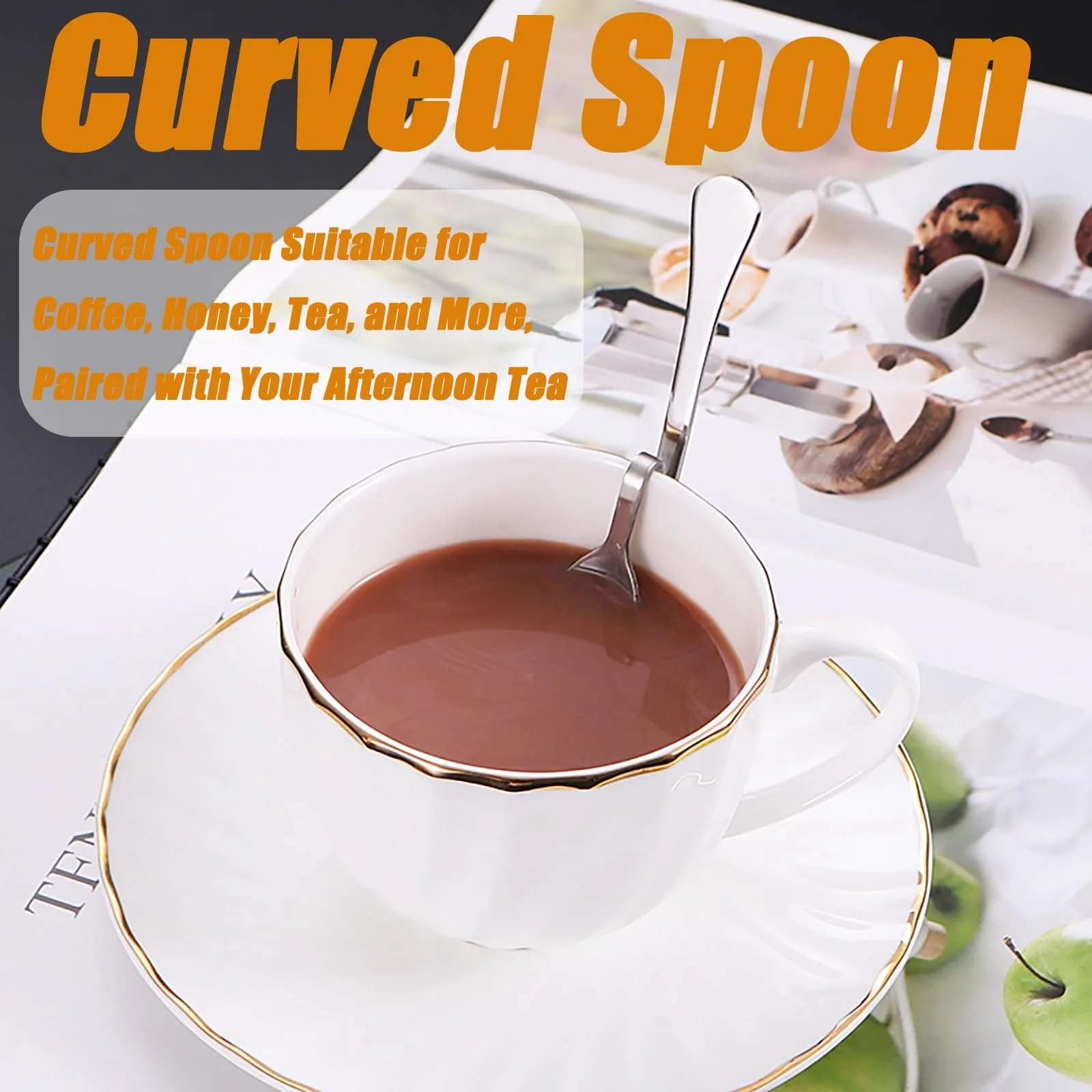 Ложка для меду з нержавіючої сталі, фото №2