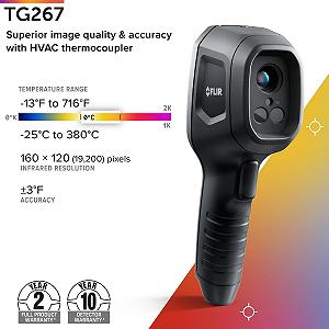 Тепловизионная камера FLIR TG267 160 x 120 70mk 8.7Hz Черный synthetic.ua - Фото 1