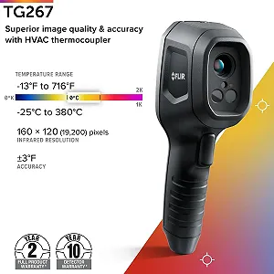 Тепловизионная камера FLIR TG267 160 x 120 70mk 8.7Hz Черный цена на synthetic.ua - Фото 1 Тепловизионная камера FLIR TG267 160 x 120 70mk 8.7Hz Черный synthetic.ua - Фото 1