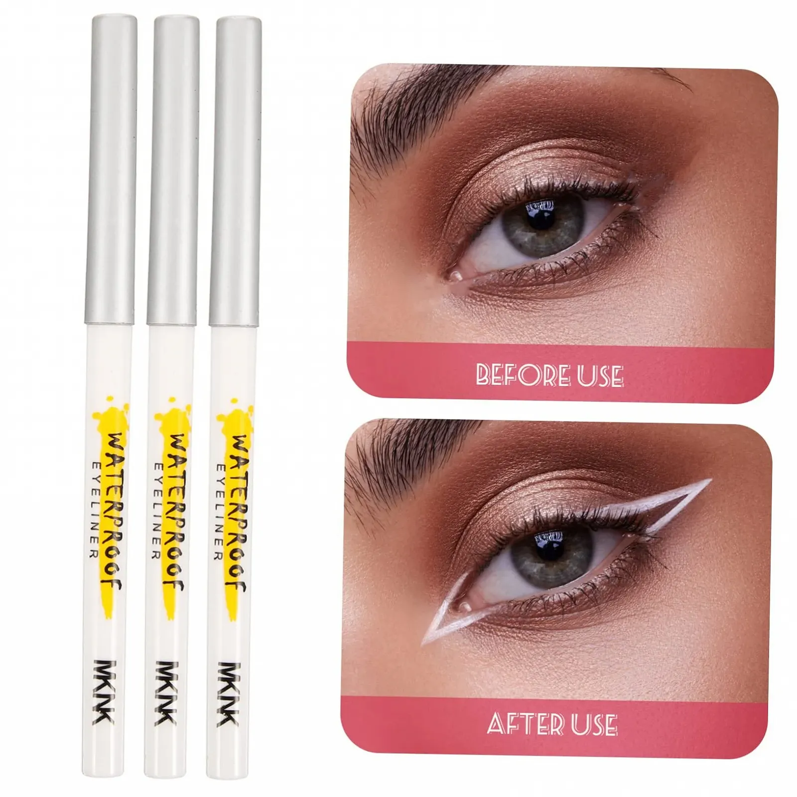 Карандаш OHPHCALL Белый для эффекта «шелкового взгляда» (5 шт.), фото №6