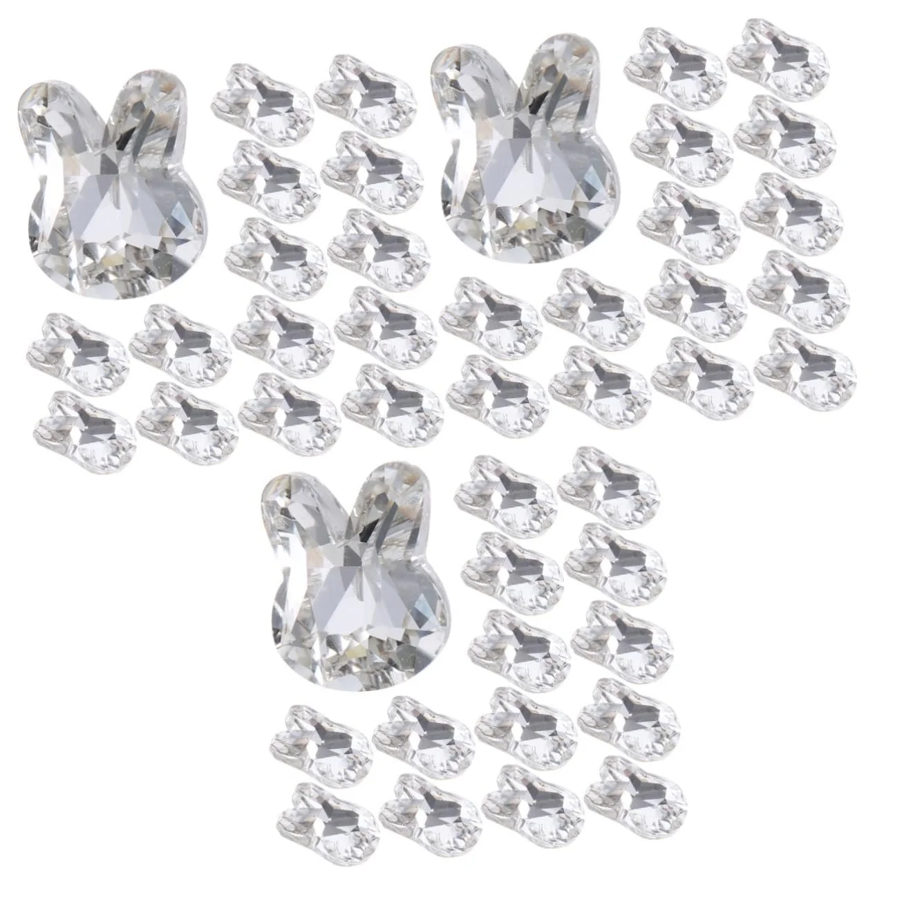 Прикраси для нігтів Кролик 60 шт, кристали, діаманти, фото №1 Прикраси для нігтів Кролик 60 шт, кристали, діаманти, фото №1