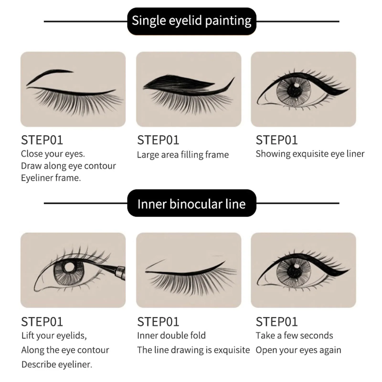 Підводка для очей Liquid Strokes Smooth Cool Black Водостійка, швидковисихаюча 1 мл Чорний, фото №7 Підводка для очей Liquid Strokes Smooth Cool Black Водостійка, швидковисихаюча 1 мл Чорний, фото №7