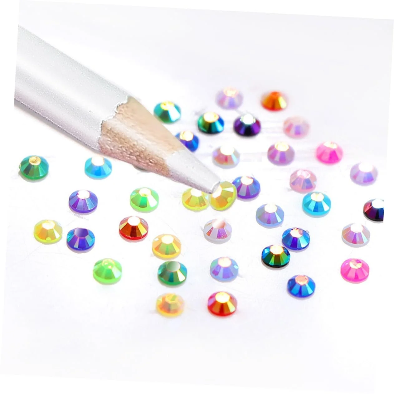 Украшения для ногтей (1 коробка) Стразы Подвески для ногтей Аксессуары для дизайна ногтей Плоские бриллианты Смола, фото №3
