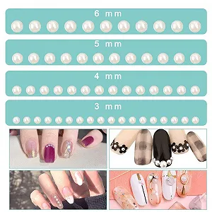 Стразы Клейкие Полукруглые Белые Разных Размеров 1320 шт. synthetic.ua - Фото 1