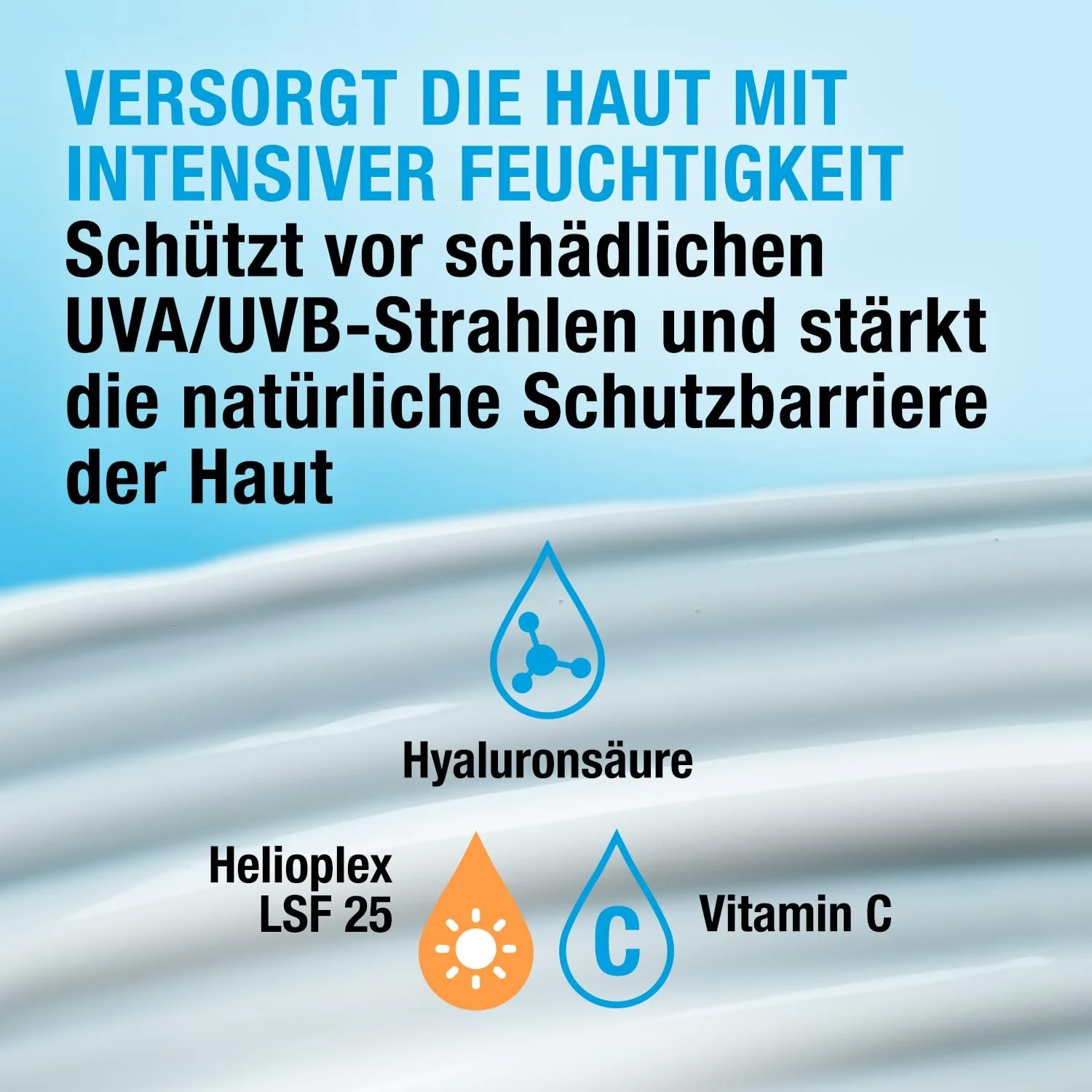 Денний крем Neutrogena Hydro Boost Aqua Fluid з гіалуроновою кислотою та вітаміном C SPF 25 50 мл, фото №3