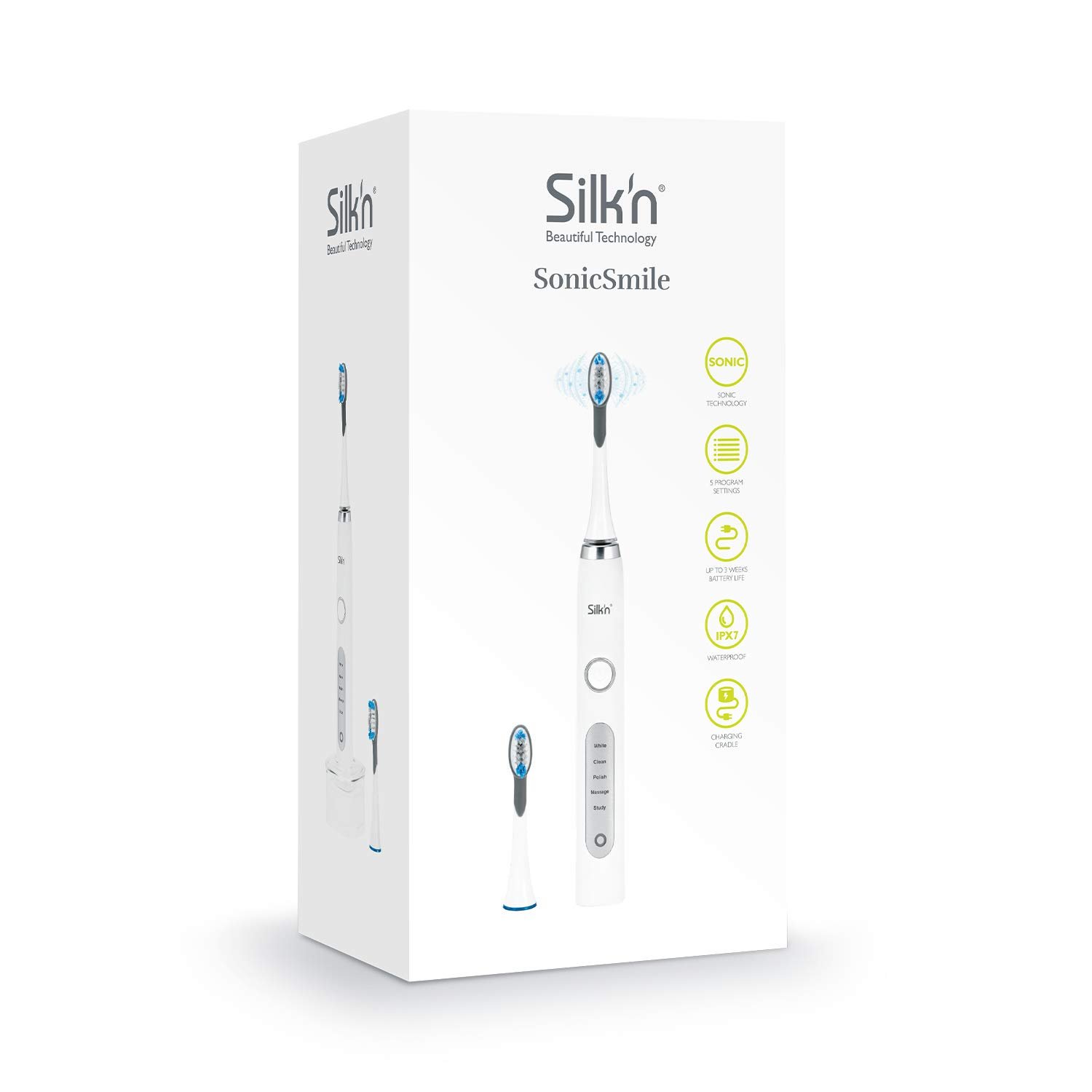 Звуковая Электрическая Зубная Щетка Silk'n SonicSmile Черный, фото №7