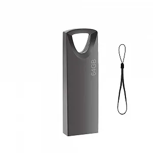 USB-накопичувач 64GB Slim Waterproof Сірий - Фото 1
