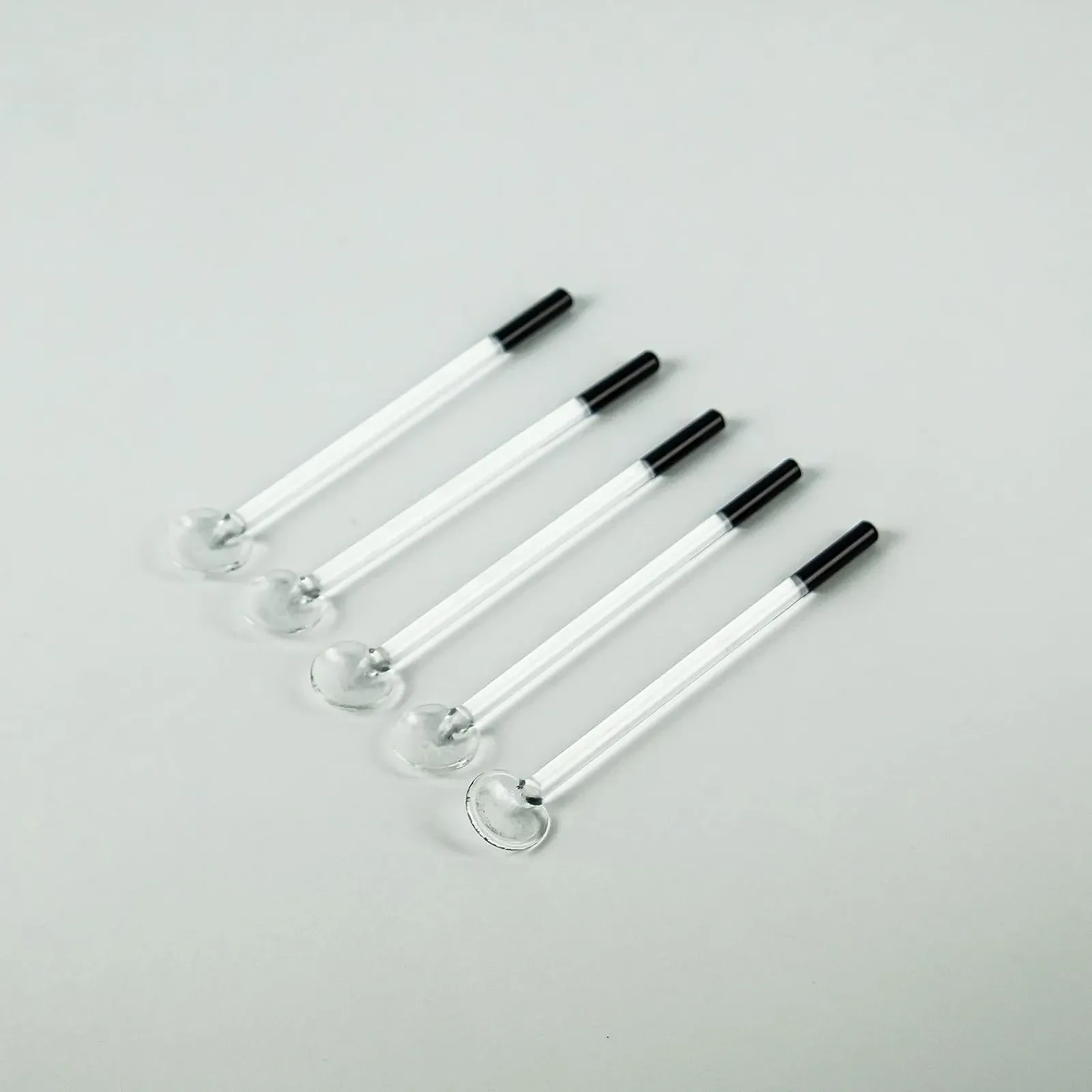 Скляна чайна ложка Чорний Набір з 6 штук., фото №1