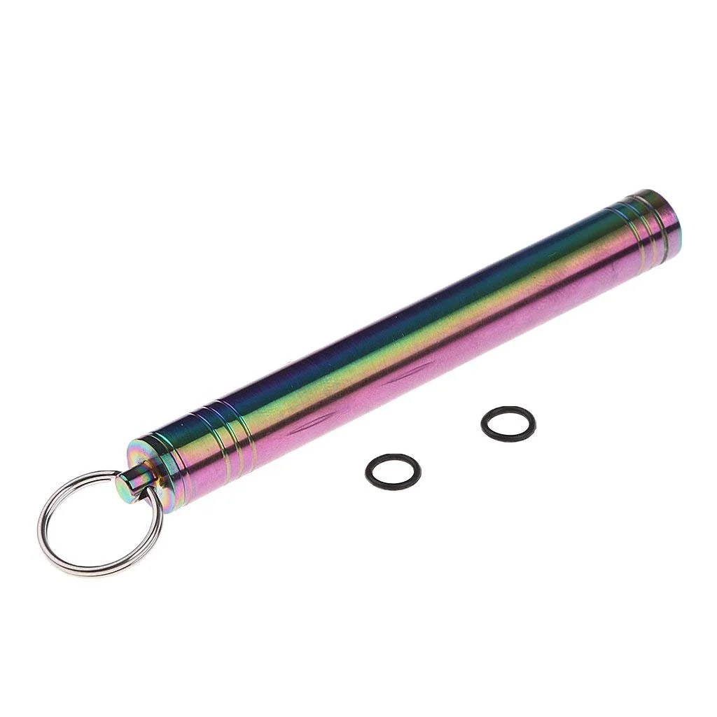 Тримач для зубочисток Титановий сплав Водонепроникний для кемпінгу Різнокольоровий, фото №3