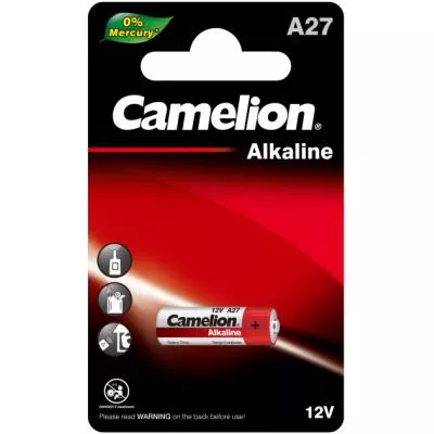 Батарейка A27 LR27 Alkaline 1 Camelion (A27-BP1), фото №1 Батарейка A27 LR27 Alkaline 1 Camelion (A27-BP1), фото №1