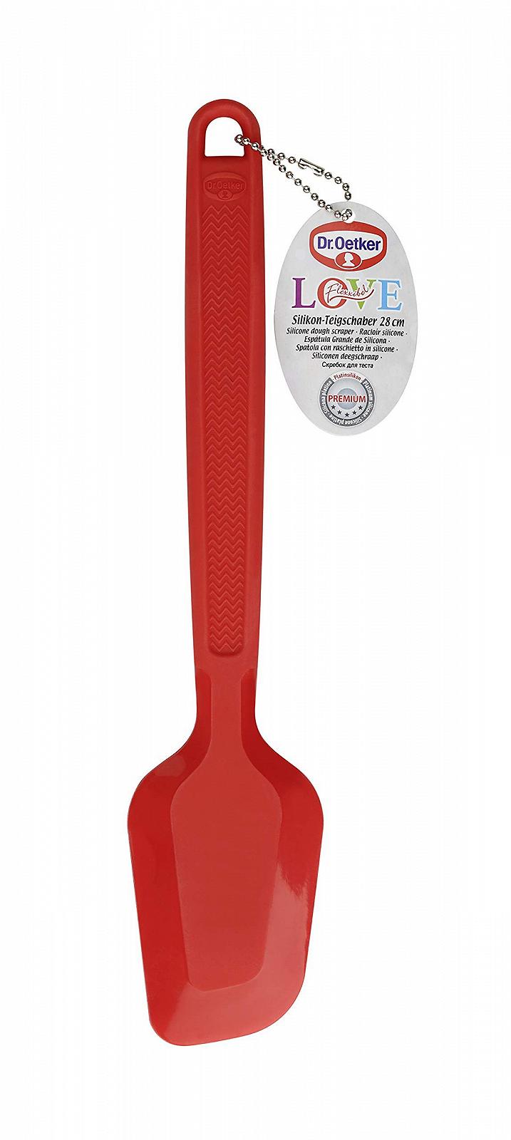 Лопатка Dr. Oetker 1281 силиконовая 28 см Красная, фото №6