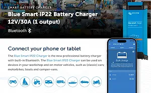 Зарядное устройство Victron Energy Blue Smart Blue IP22 12V 30A цена на synthetic.ua - Фото 1 Зарядное устройство Victron Energy Blue Smart Blue IP22 12V 30A synthetic.ua - Фото 1