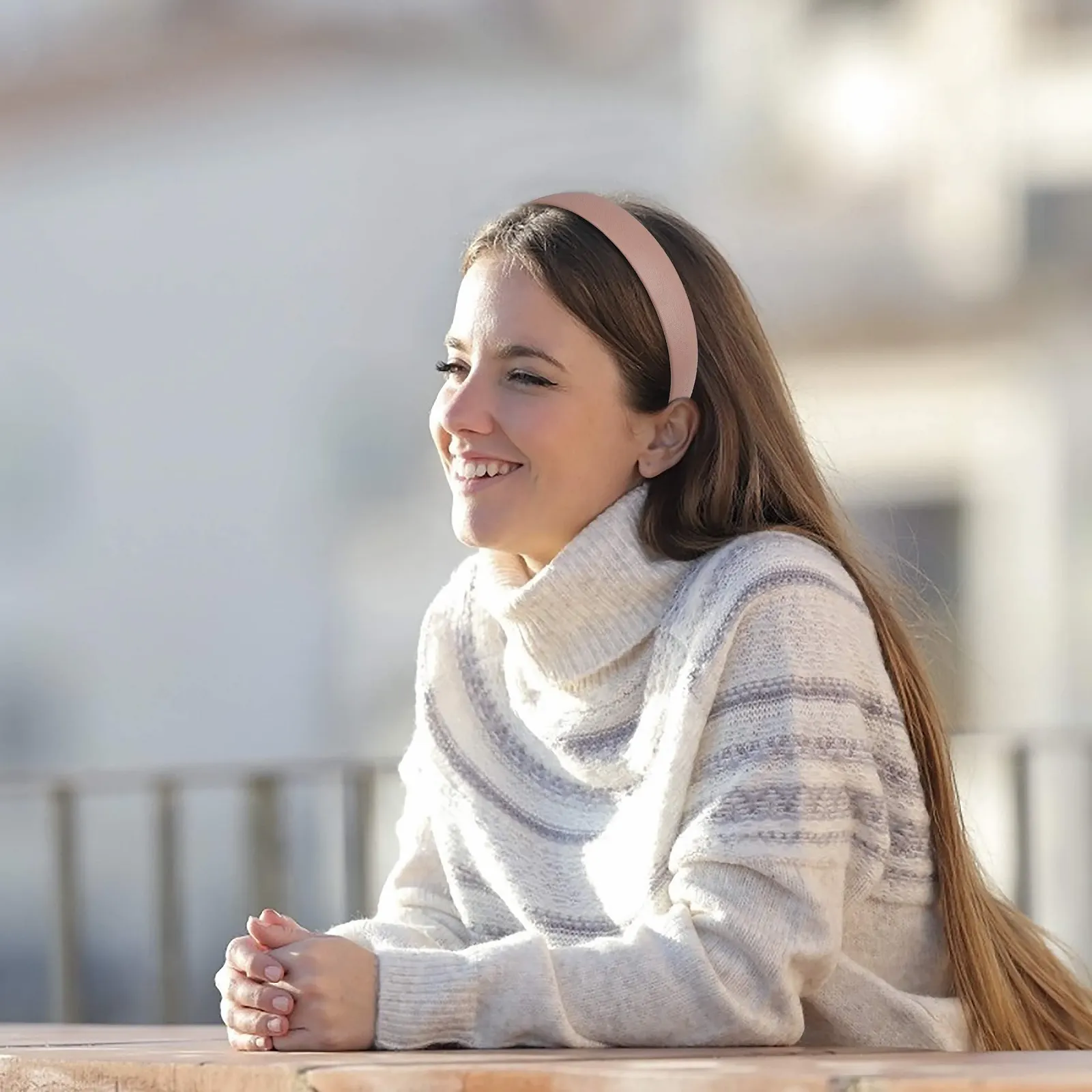 Жіночий обруч для волосся Шкіряний Багатокольоровий Широкий, фото №3 Жіночий обруч для волосся Шкіряний Багатокольоровий Широкий, фото №3